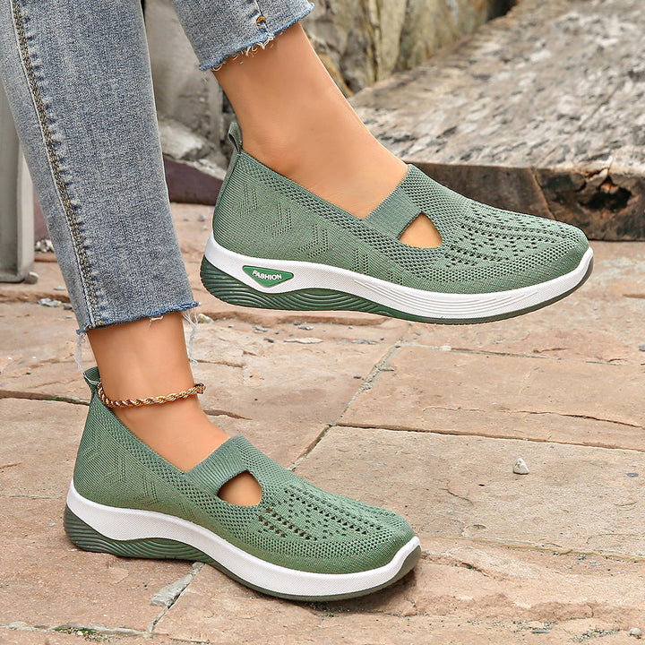 Women’s Comfortable Slip-On Sneakers with Breathable Mesh Structure EB