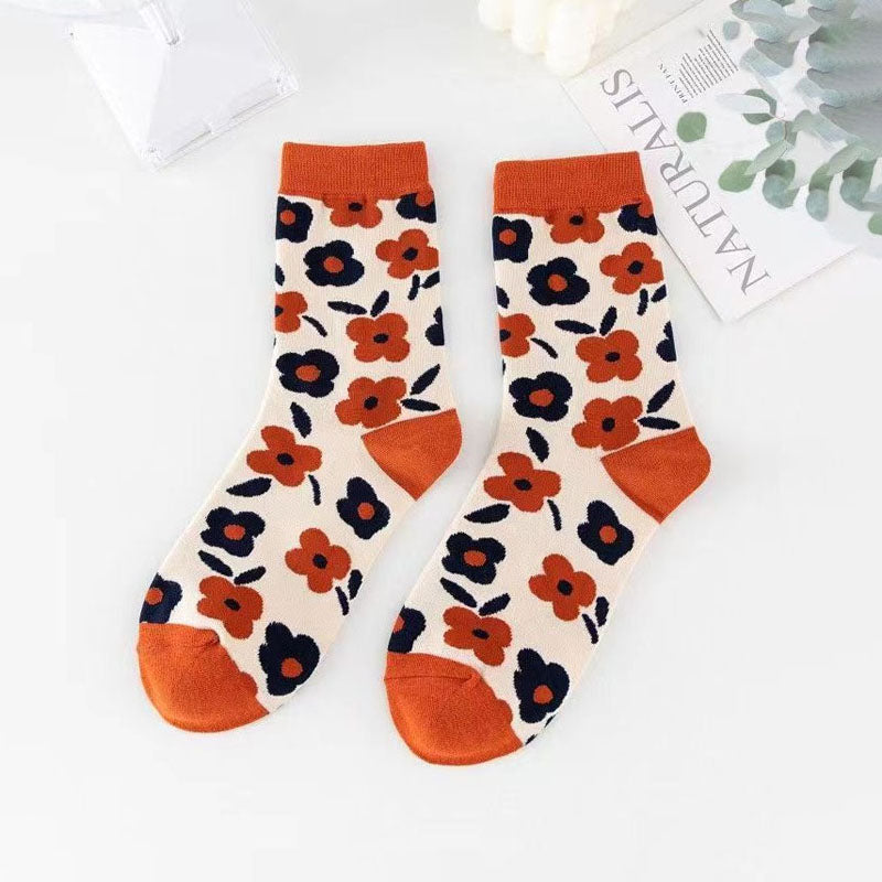 Casual Floral Socks