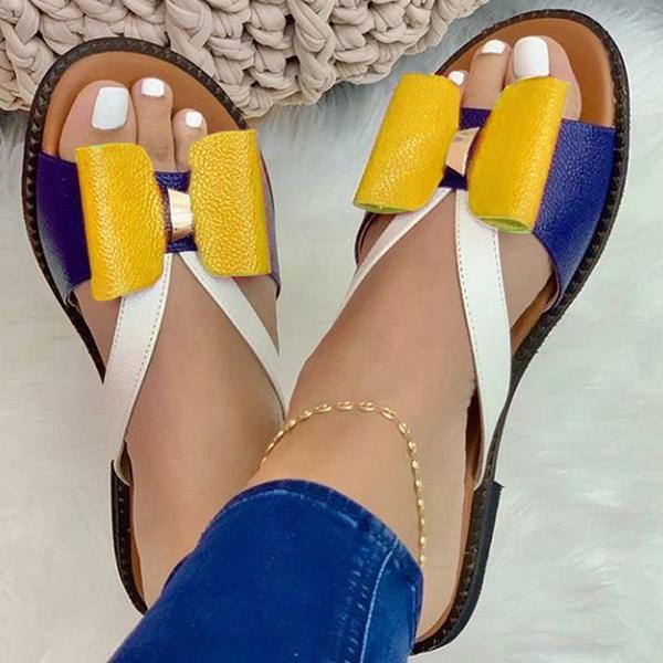 Ladies' Comfortable Sandals with Eye-Catching Bow Detail EB