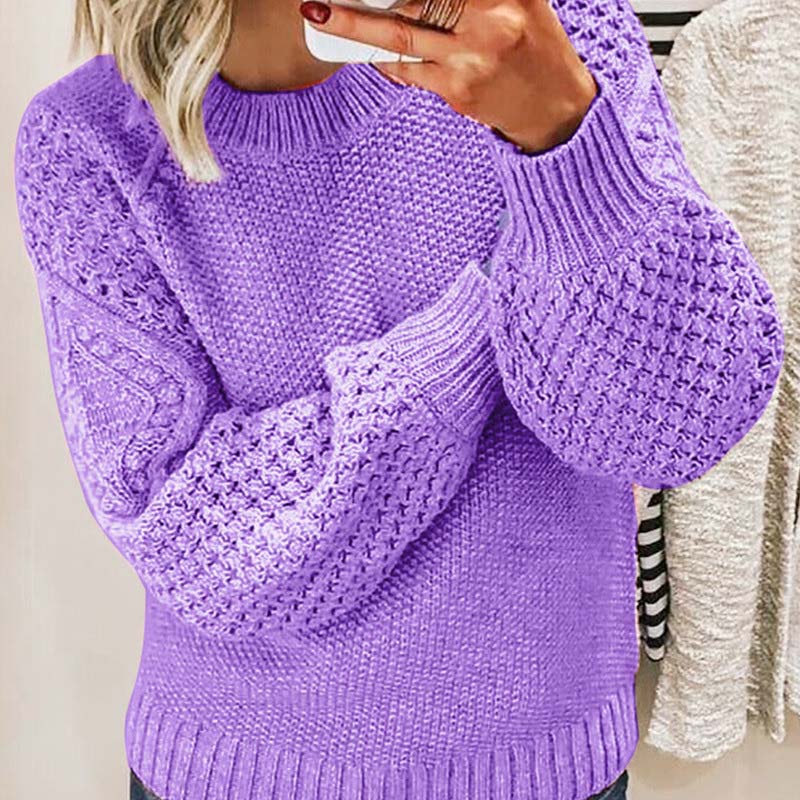Casual Knit Pull Over in Solid Colour