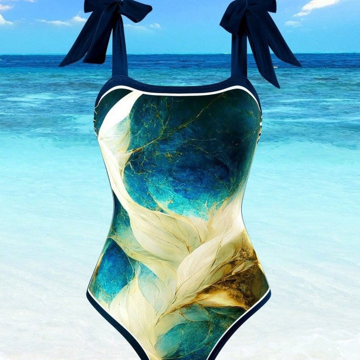Women's Swimsuit with Matching Sarong Maréssa, view 3 - Elena Harper
