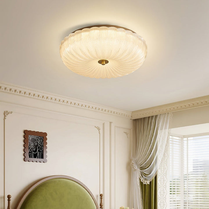 Halo Wavy Glass Ceiling Light