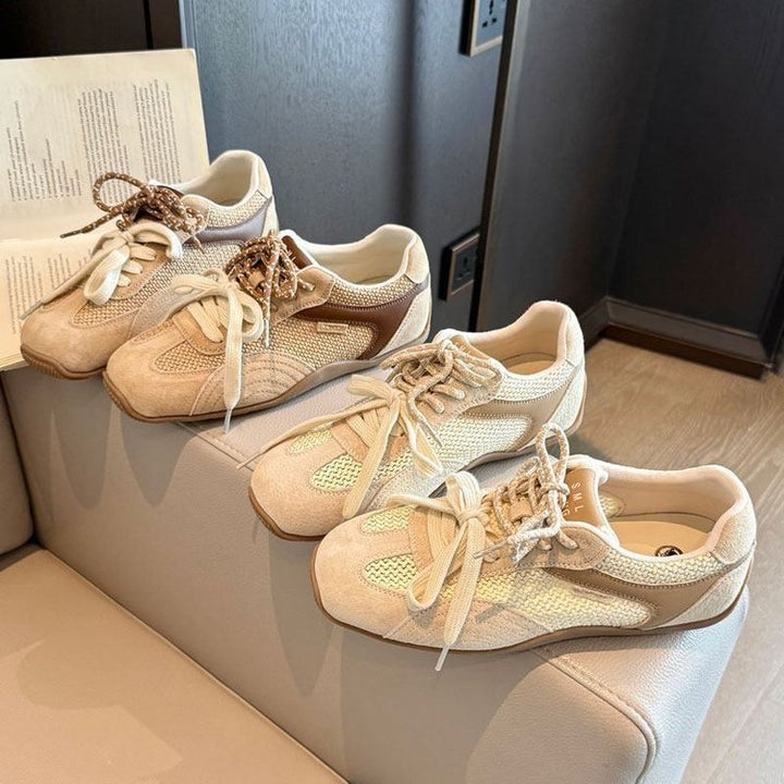 Women's Breathable Lifestyle Sneakers with Luxurious Suede Upper and Flexible Sole Profile EB