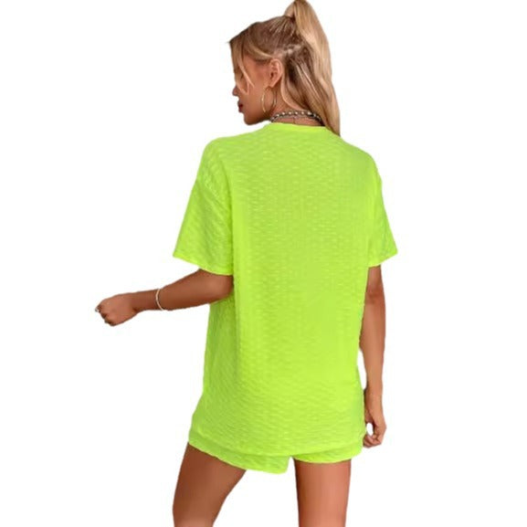Women's Comfortable Sports Shorts with Textured Top EB