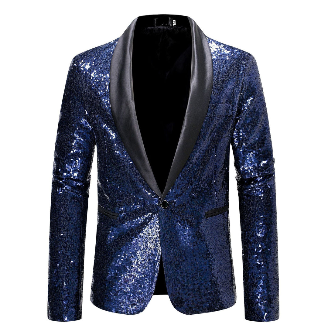 Men's Glamorous Sequin Blazer - Modern Cut for Events