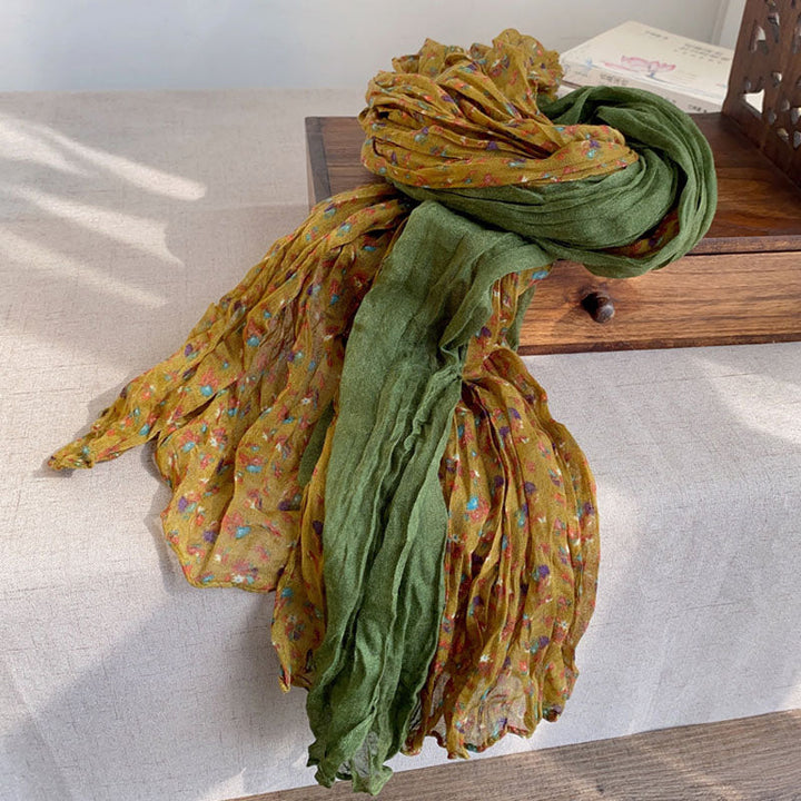 Vintage Floral Print Scarf
