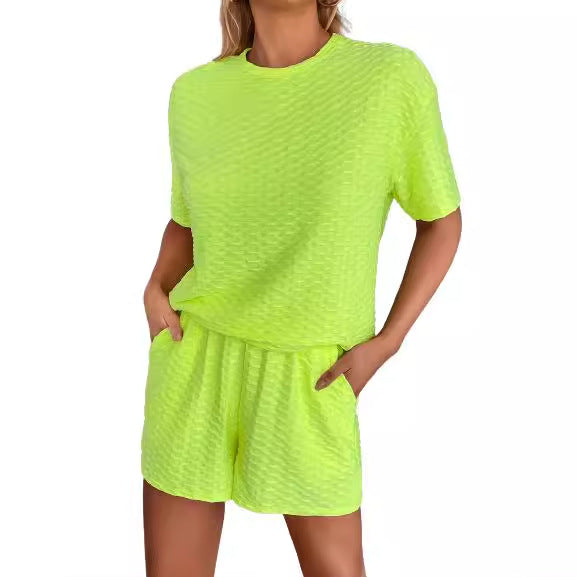 Women's Comfortable Sports Shorts with Textured Top EB