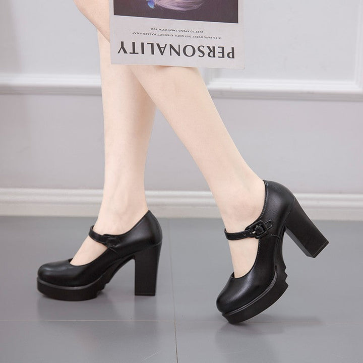 Women's Elegant Mary Jane Pumps - Comfortable Block Heel
