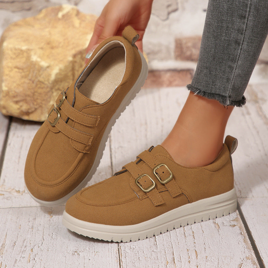 Women’s Comfortable Sneakers with Double Strap Design EB