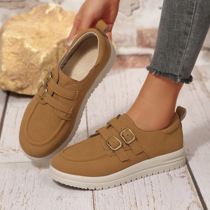 Women’s Comfortable Sneakers with Double Strap Design EB