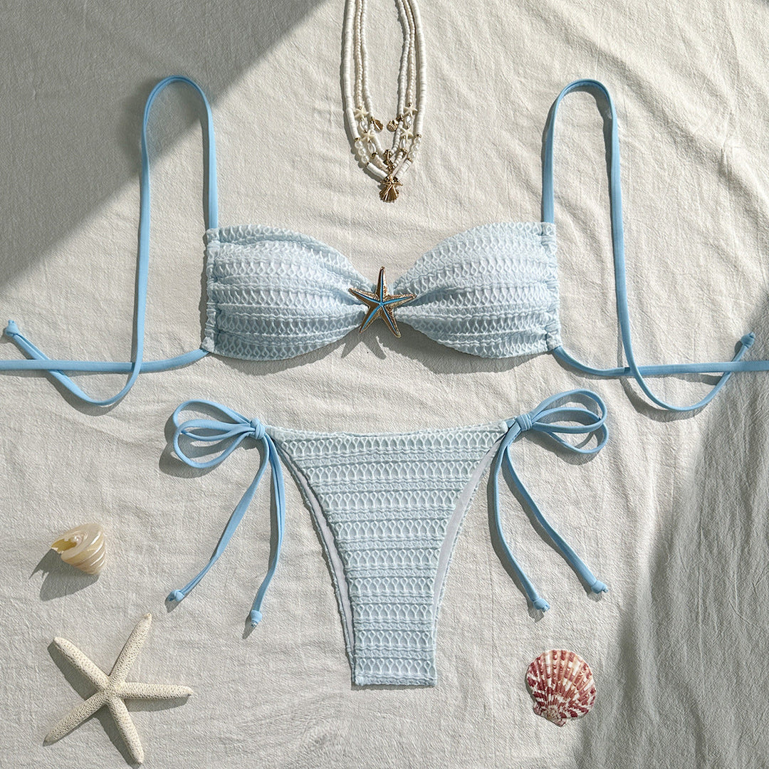 Damen Bikini-Set mit elegantem Bindedetail EB