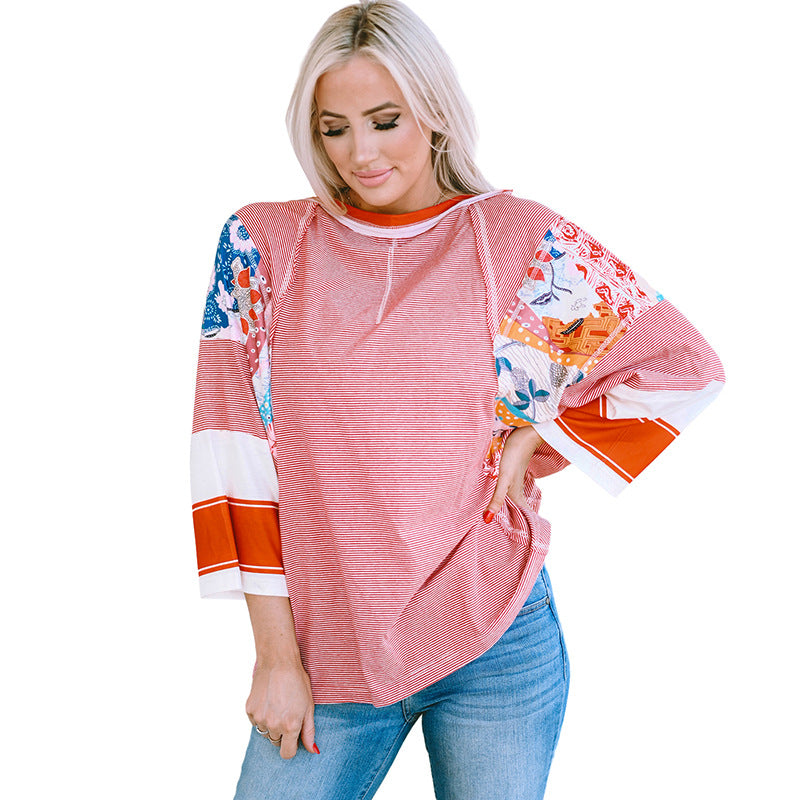BAILEY Lightweight Patchwork Batwing Top - Elena Harper