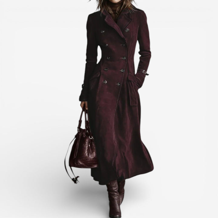 Nathaly™  |  Velvety Trench Coat