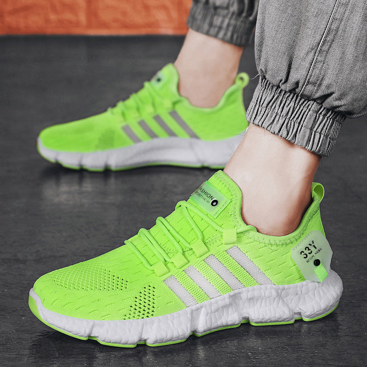 Women's Breathable Sports Sneakers with Shock-Absorbing Sole and Flexible Construction EB