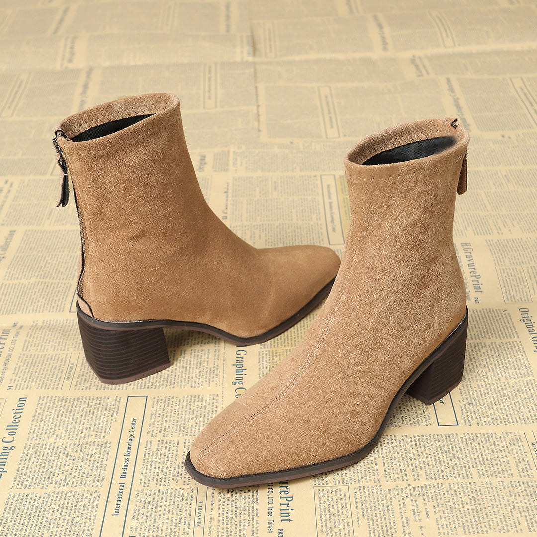 Sheley - Elegant Suede Ankle Boots