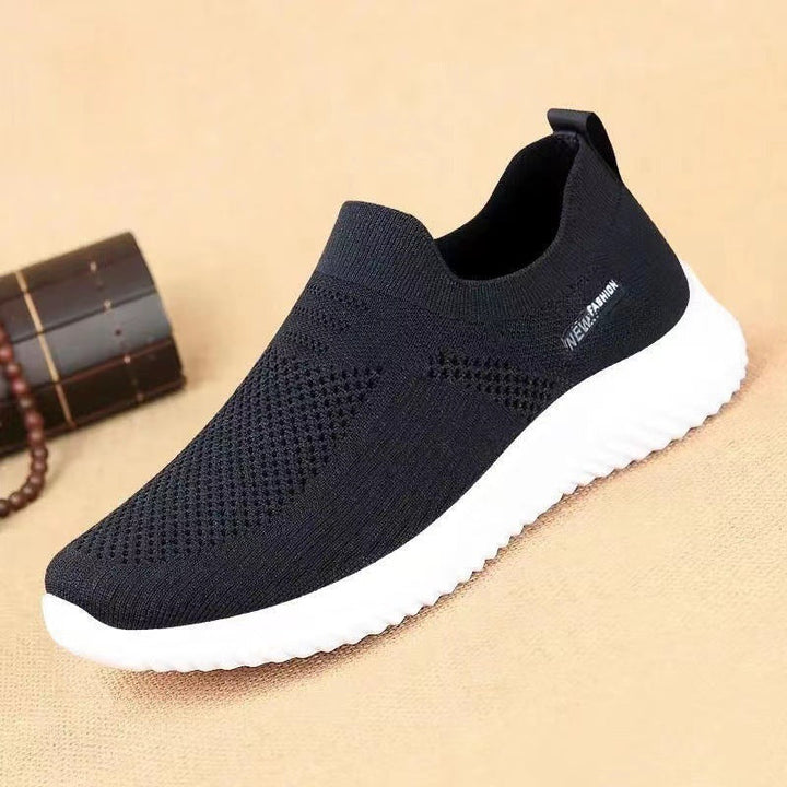 Women's Breathable Slip-On Sneakers with Flexible Design and Non-Slip Sole EB