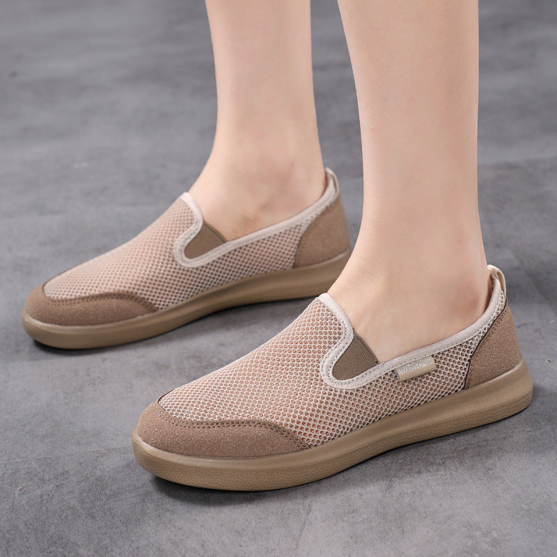 Women's Breathable Slip-On Shoes Made of Mesh Material EB