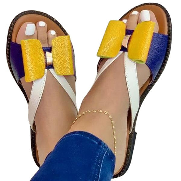 Ladies' Comfortable Sandals with Eye-Catching Bow Detail EB