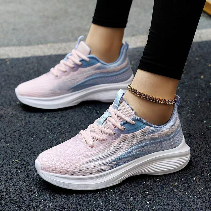 Women's Breathable Sports Sneakers with Flexible Upper and Non-Slip Sole EB