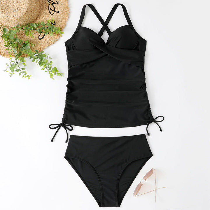 Ladies V-Neck Tankini – Comfortable Fit, Suitable for Summer and Beach Activities