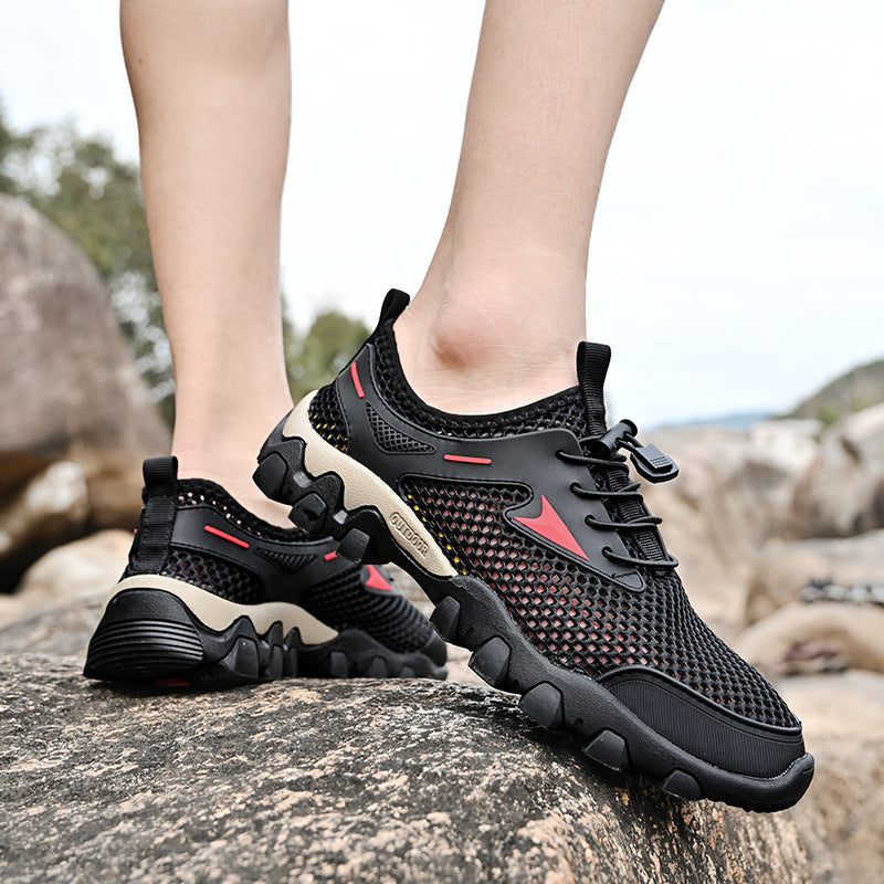 Women's Breathable Outdoor Sneakers with Quick-Drying Mesh Material EB