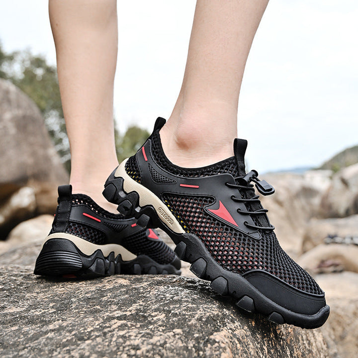 Women's Breathable Outdoor Sneakers with Quick-Drying Mesh Material EB