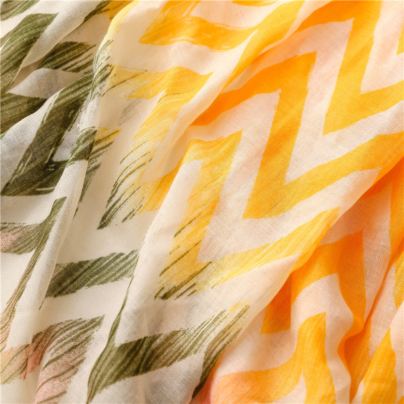 Casual Geometric Print Scarf