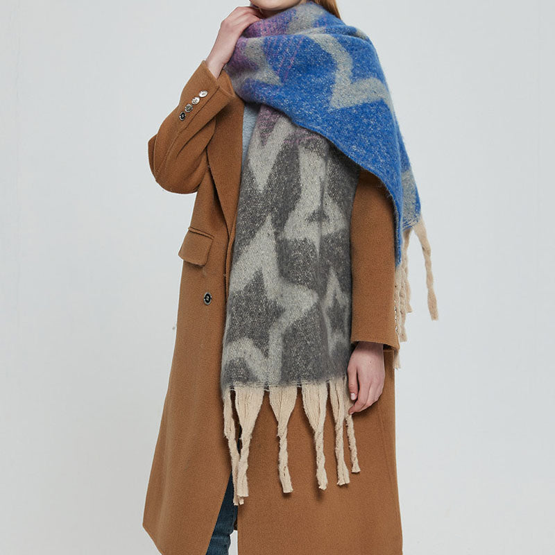 Casual Gradient Warm Scarf