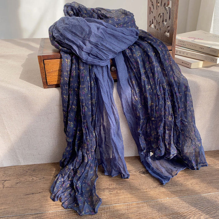 Vintage Floral Print Scarf
