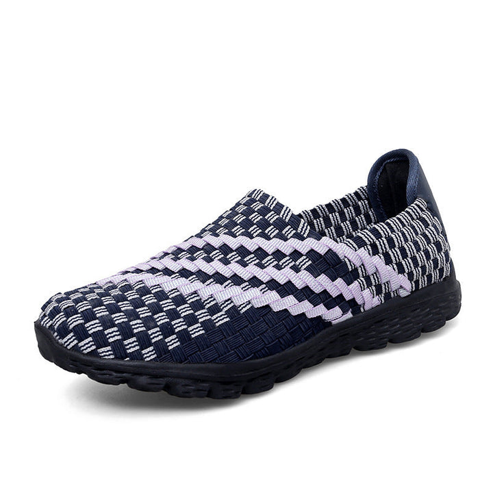 Women's Comfortable Slip-On Sneakers with Breathable Fiber Structure EB