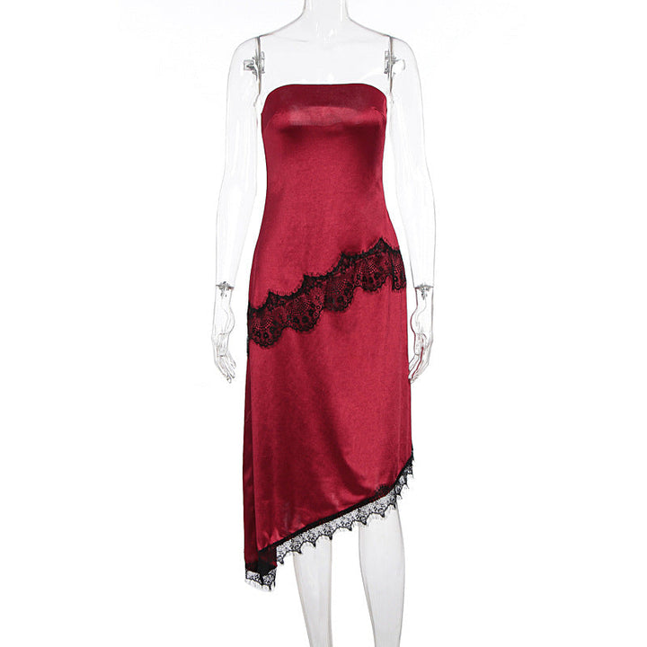 Women's Evening Dress with Lace Accents EB