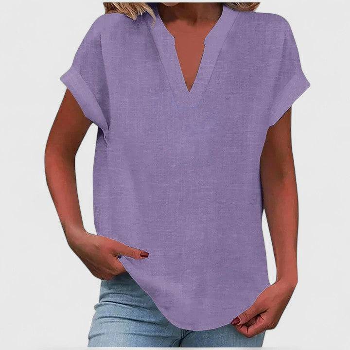 Xavinah™  |  Comfortable V-neck Blouse