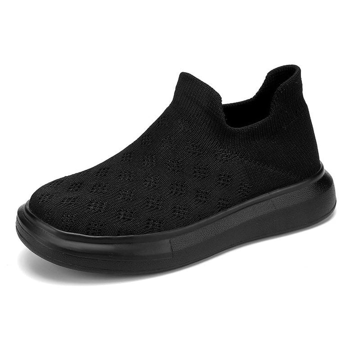 Women's Comfortable Slip-On Sneakers with Breathable Upper Material and Flexible Sole EB