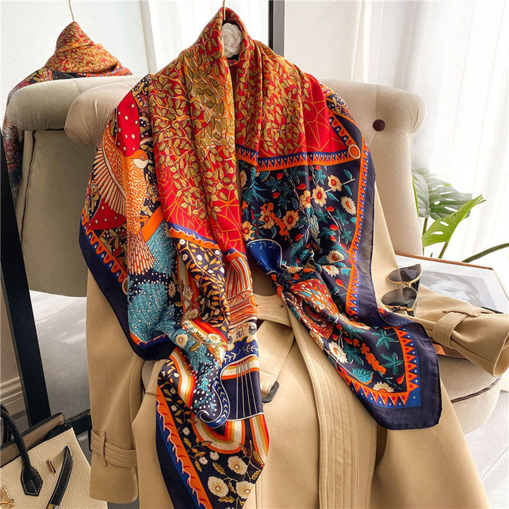 Vintage Ethnic Print Shawl