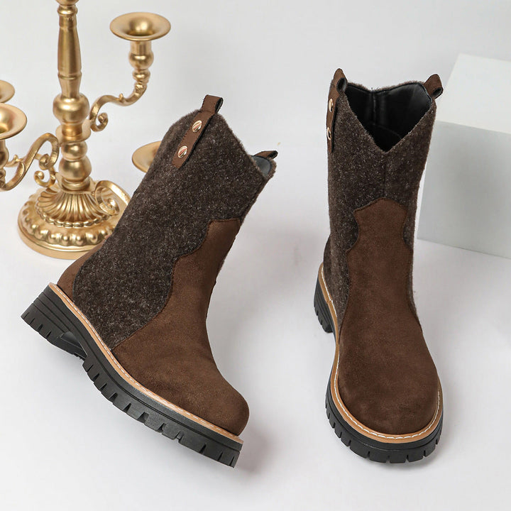 Women's Winter Boots with Fleece and Durable Rubber Sole