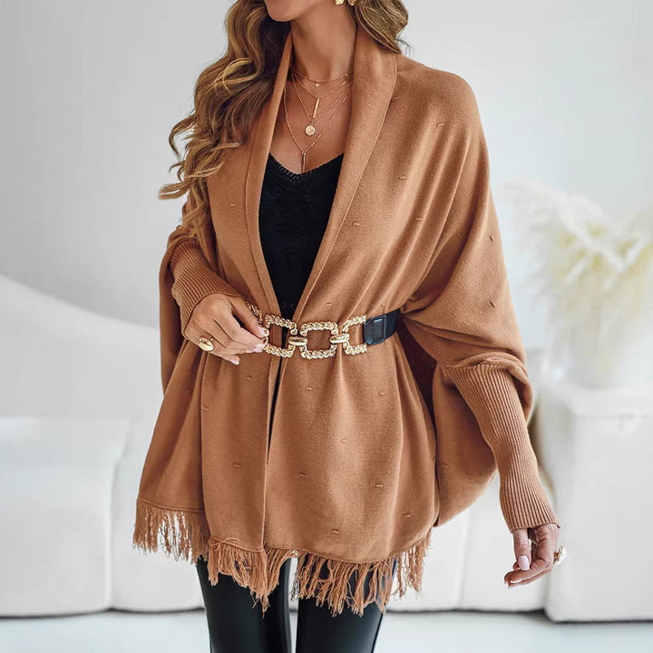 Women's Poncho with Fringes
