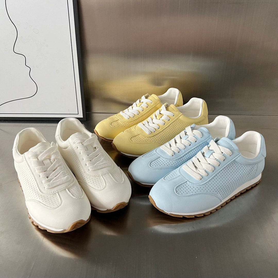 Women's Breathable Fashion Sneakers with Perforated Surface and Non-Slip Sole EB