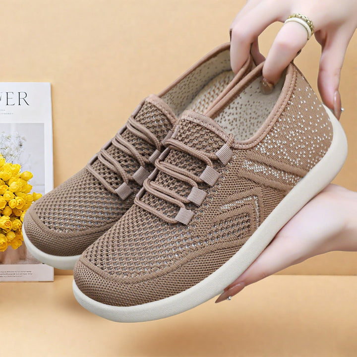 Women's Breathable Sneakers with Elastic Laces EB