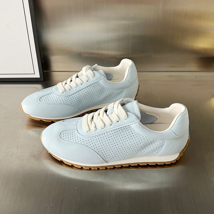 Women's Breathable Fashion Sneakers with Perforated Surface and Non-Slip Sole EB