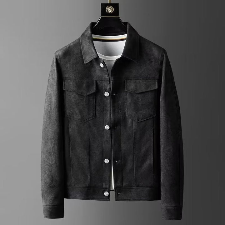 Suede Leather Jacket for Men | Stylish & Durable | Timeless Design
