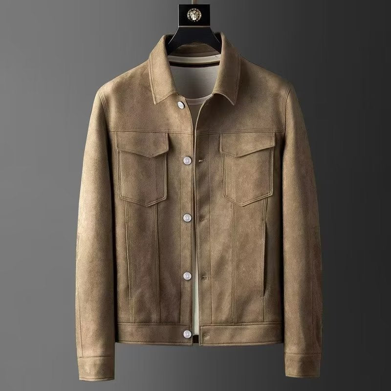 Suede Leather Jacket for Men | Stylish & Durable | Timeless Design
