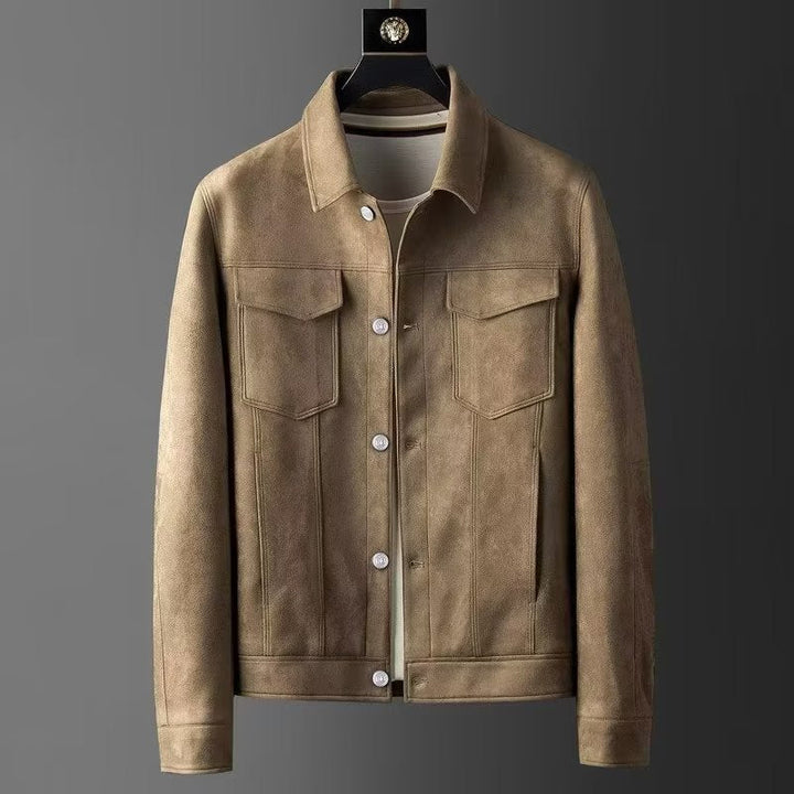 Suede Leather Jacket for Men | Stylish & Durable | Timeless Design