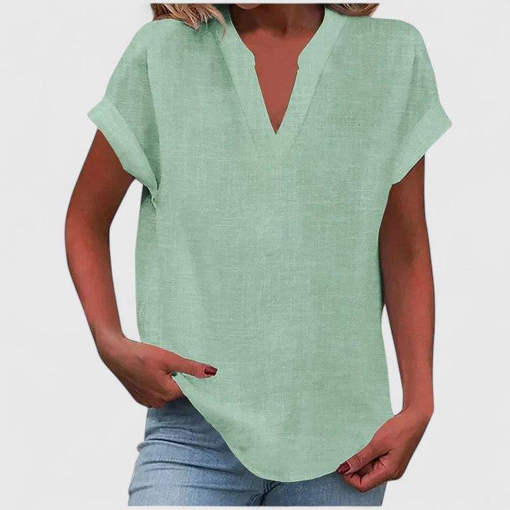 Xavinah™  |  Comfortable V-neck Blouse
