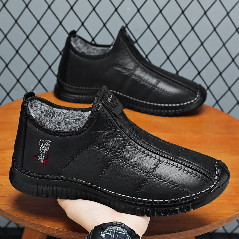 Women's Comfortable and Warm Leather Slippers with Non-Slip Sole EB