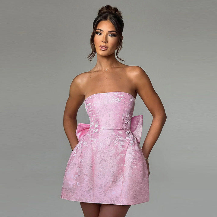 Women's Strapless A-Line Mini Party Dress