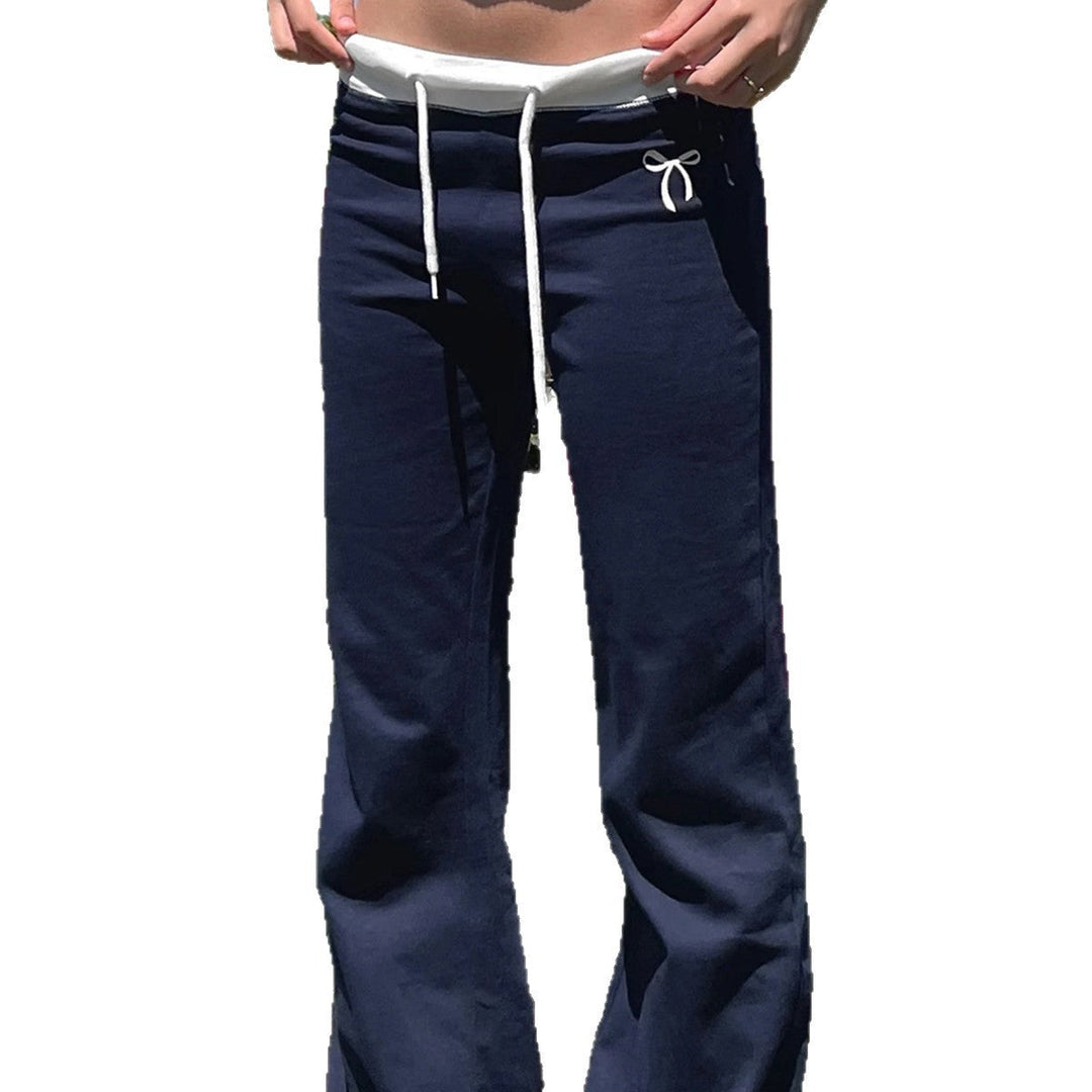 Women's Comfortable and Casual Sweatpants with Elastic Waistband and Side Pockets EB