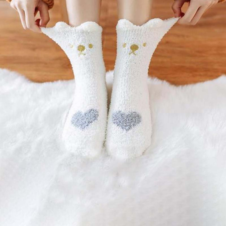Cartoon Plush Socks