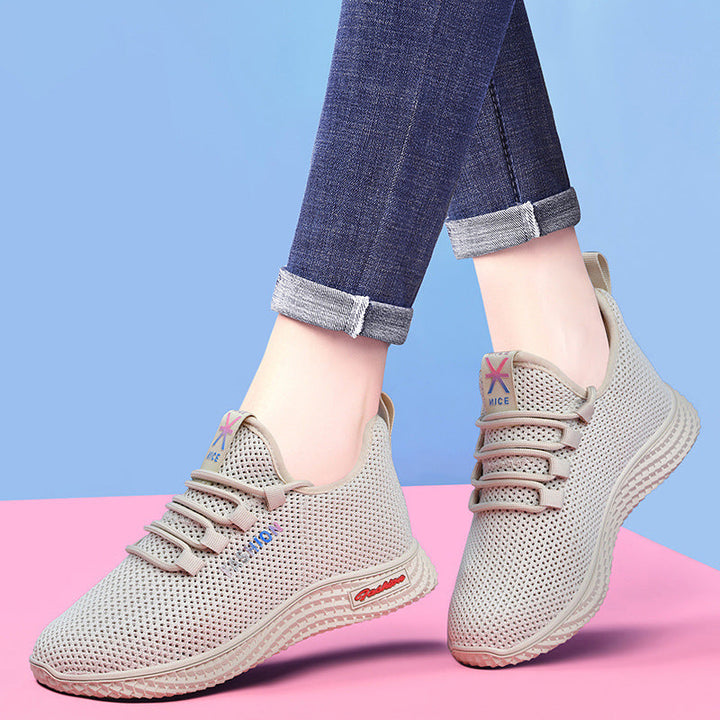 Women's Breathable Casual Shoes with Flexible Upper and Non-Slip Sole EB