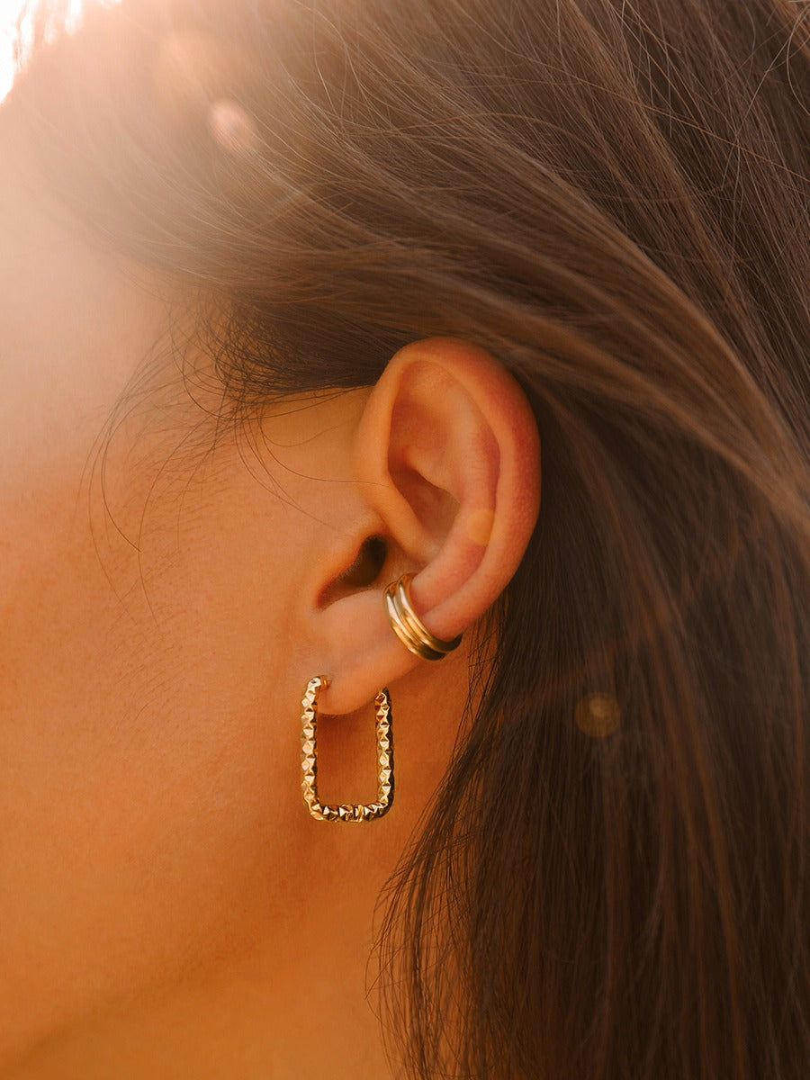Geometric Earrings, view 3 - Elena Harper