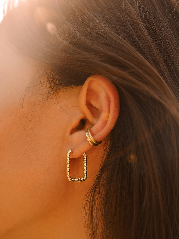 Geometric Earrings, view 3 - Elena Harper